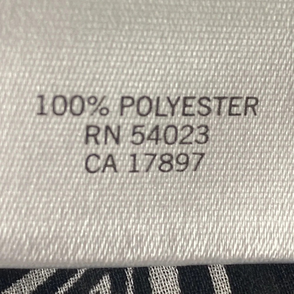 Banana Republic Black & White Geometric Patterned 3/4 Sleeves Cottagecore Top M - Picture 9 of 10